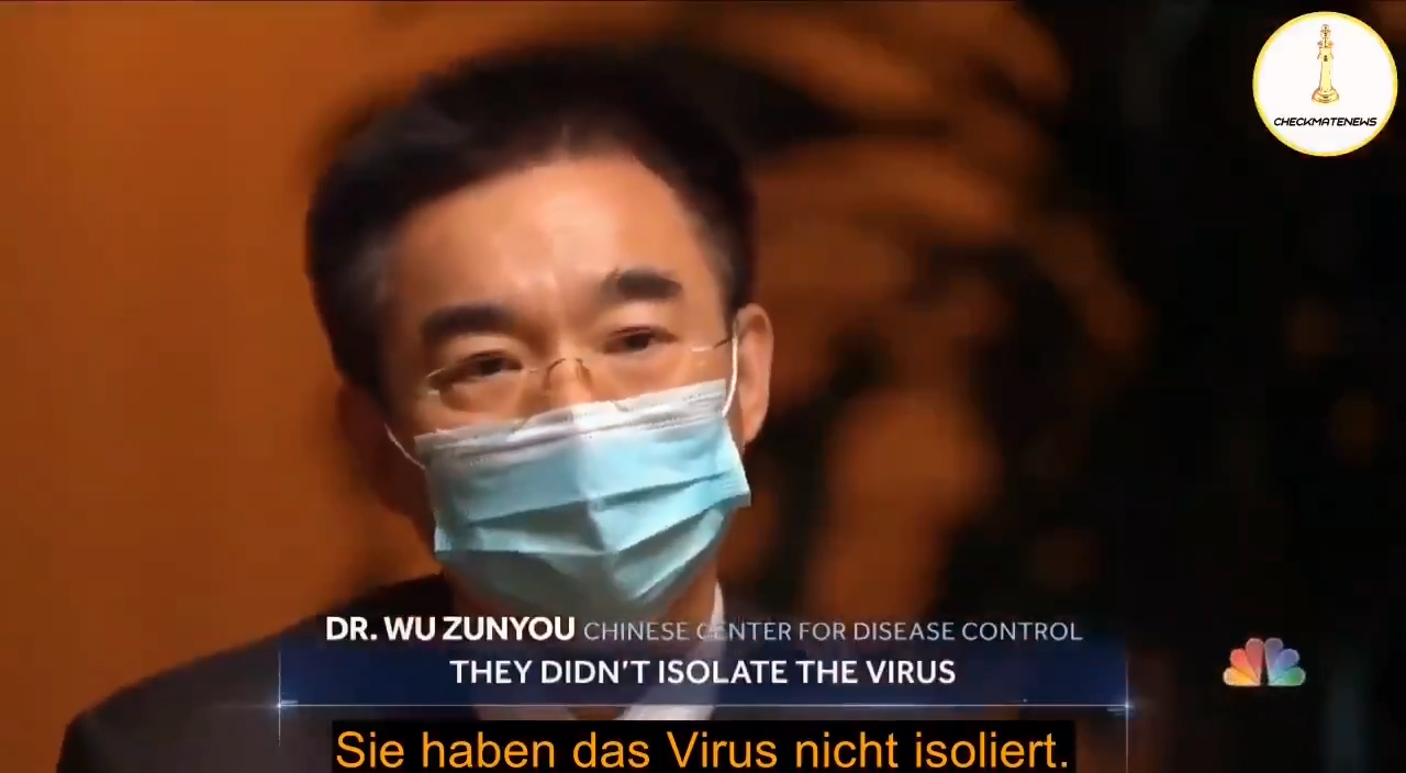 Wuhan scientist, Dr. Wu Zinyou from the Chinese CDC says: “They didn’t isolate the virus.”