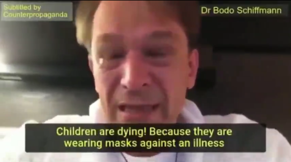 German Doctor: “Children Are Dying Because They Are Wearing Masks.”