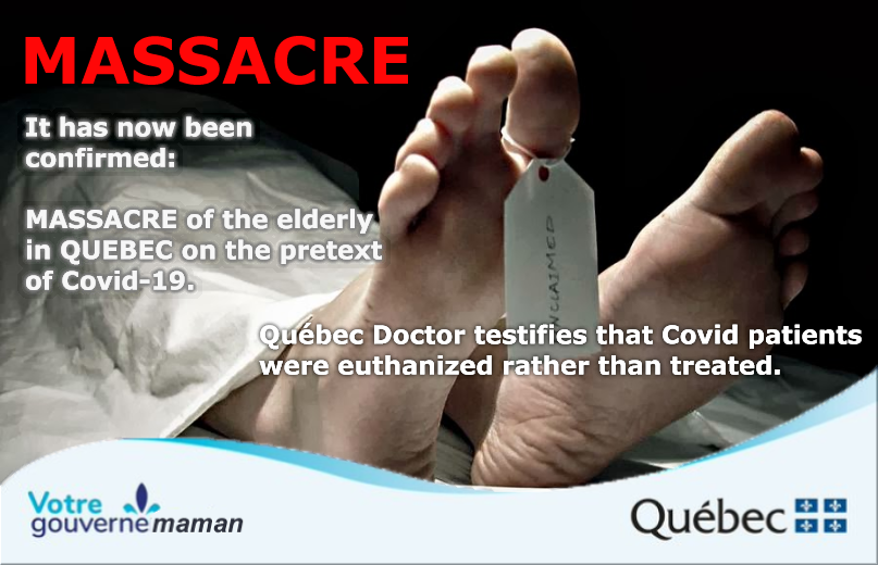 EXTERMINATION of the elderly in Quebec on pretext of "Covid-19"