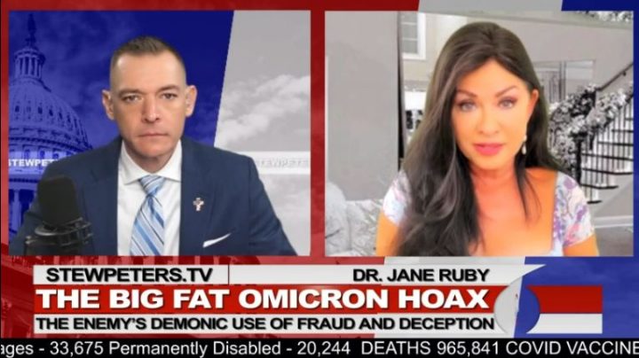 The Big Fat Omicron Hoax, Stew Peters, Dr Jane Ruby