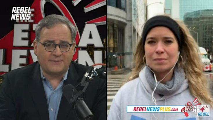 Alexa Lavoie Rebel News in Ottawa 18 February 2022