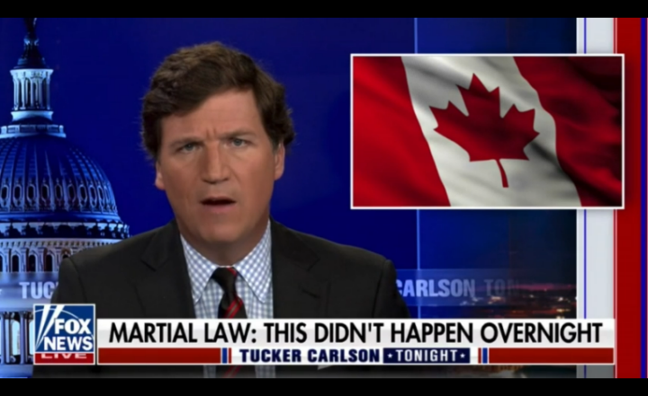 Tucker Carlson 22 Feb 2022 - Trudeau's War Powers to become permanent - bank accounts, jobs, licences etc