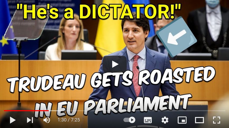 Trudeau - he's a dictator EU Parliament