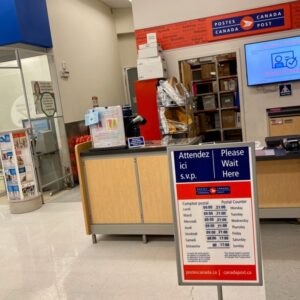 A Canada Post service point